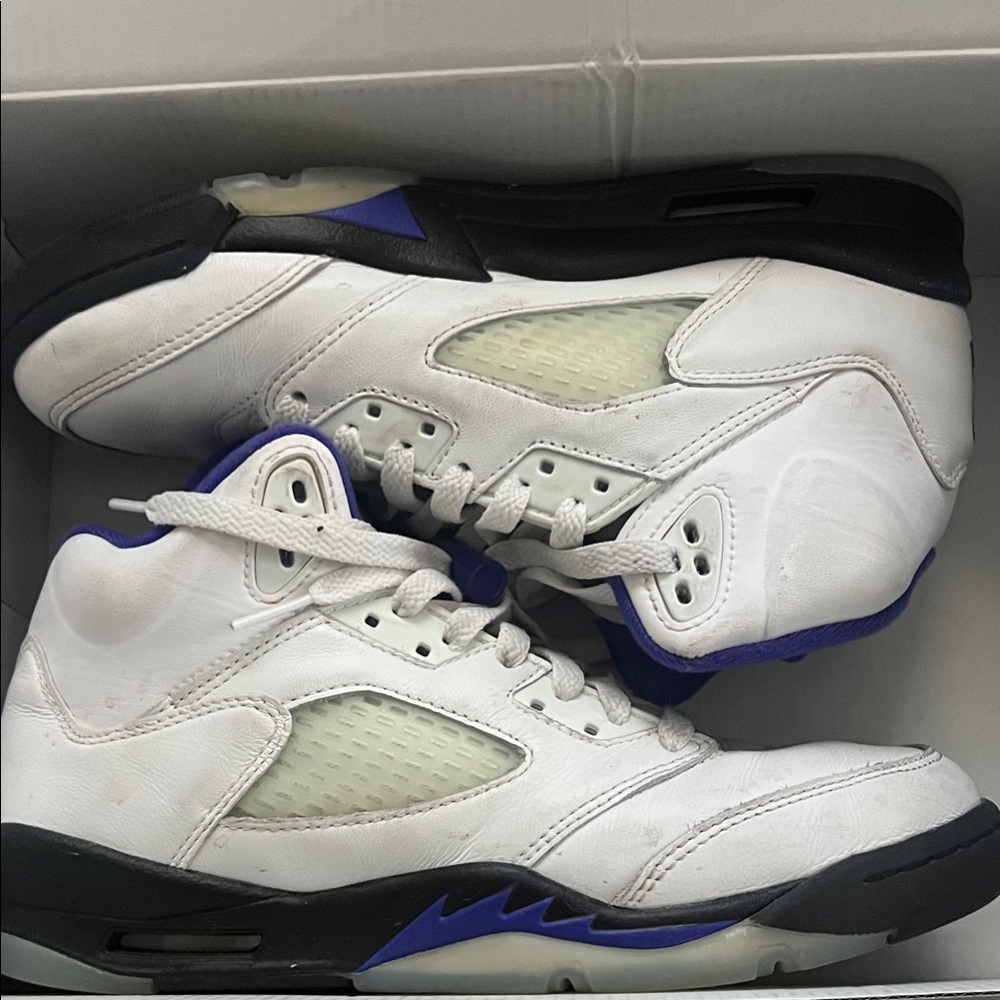 White and Purple Kids Sneakers
